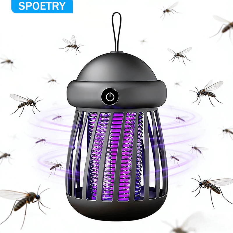 Luminária Anti- Mosquito Repelente Elétrico Lâmpada U.V Armadilha Para Insetos Direto USB