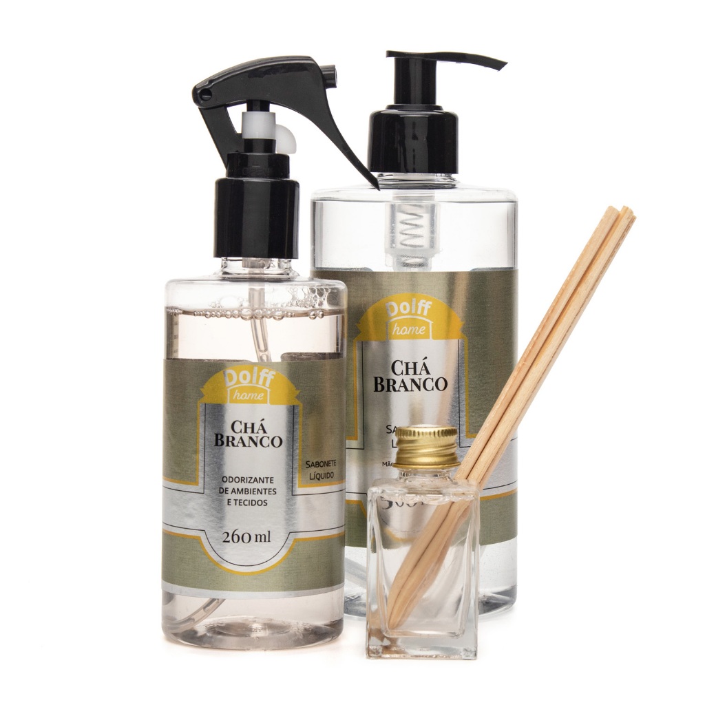 Kit Home Spray Chá Branco Dolff
