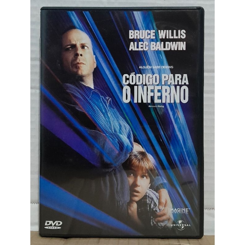 Dvd Código Para o Inferno - Bruce Willis, Alec Baldwin - Original Usado