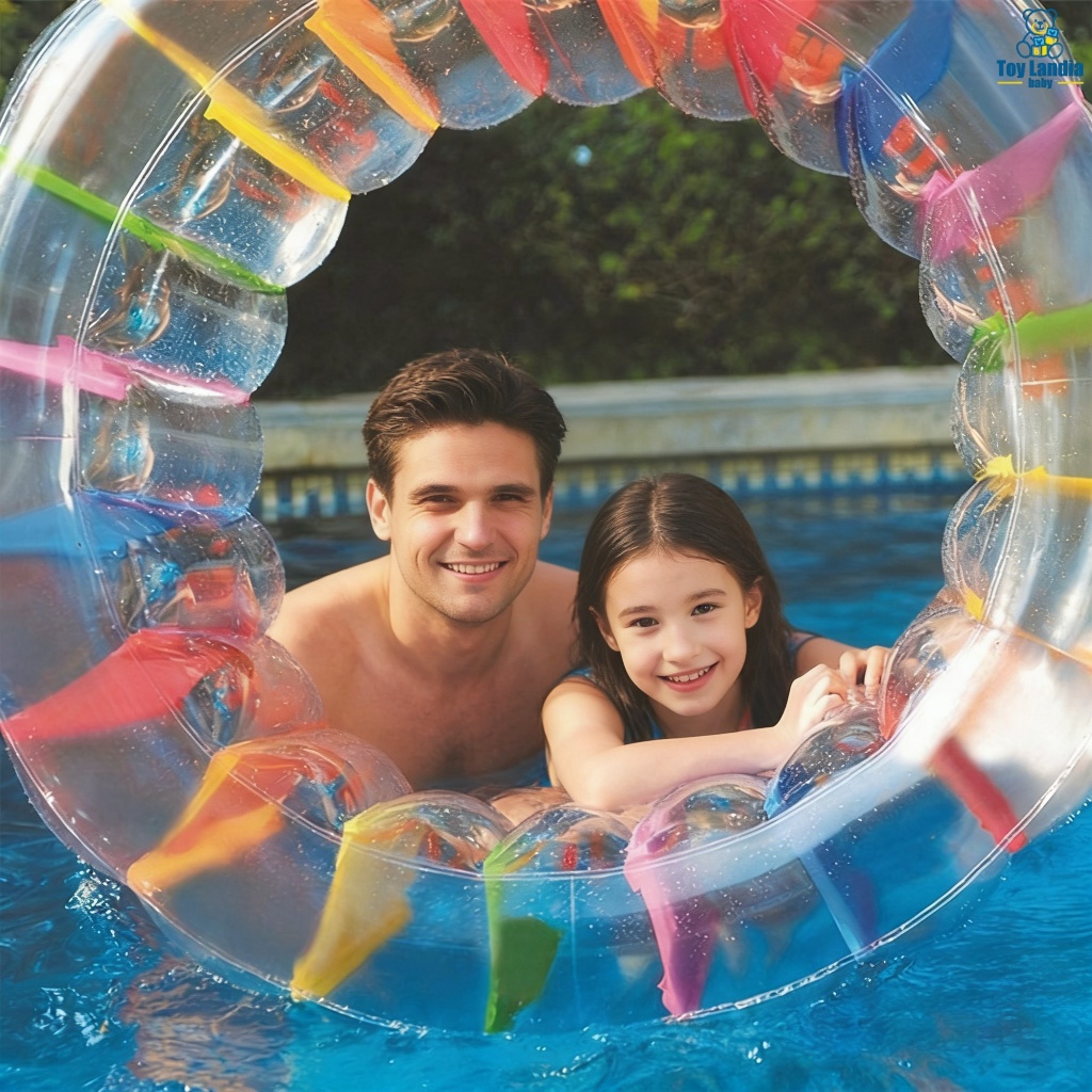 Flutuador Inflável Gigante Colorido De Rolo De Roda Bola De Rolamento Piscina Grama Jogos De Esportes De Praia em Oferta na Shopee