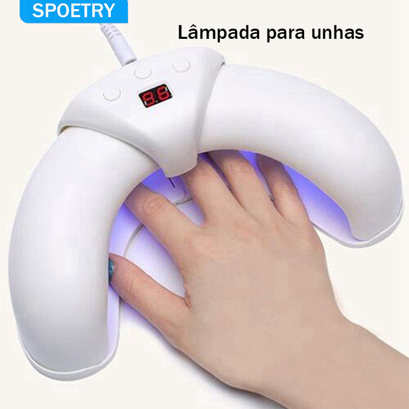 Lâmpada para unhas ecador De Unhas Profissional De Gel Led/uv X25 Luz Azul Lâmpada 81LED