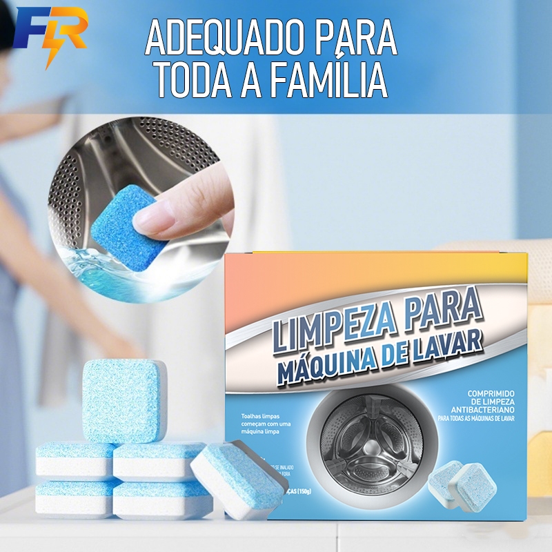 10/20 pcs Limpador Pastilha de máquina de lavar roupa, comprimido efervescente sólido para remover manchas