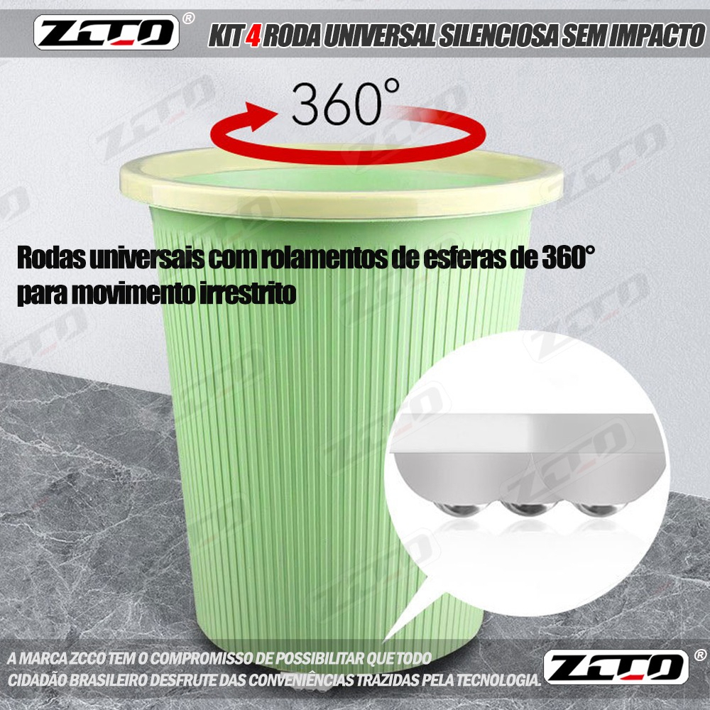 ZCCO Kit C/4 Rodízio Rodinha Esférico Movimentador Móvel Esferas — imagem 2 de 2
