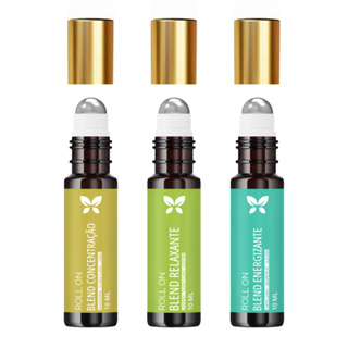 Blend roll on de oleos essenciales - Energizante, Relaxante, Concentração 10ml em Oferta na Shopee