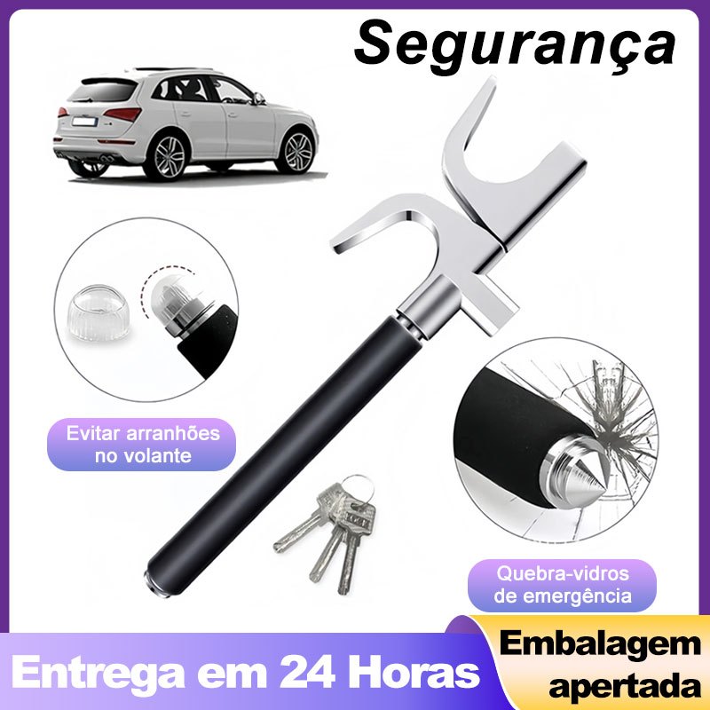 Trava Segurança Volante Pedal Carneiro carro Van Onibus Antifurto Promoçao lançamento em Oferta na Shopee
