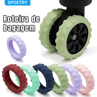 Kit 8 Capas Proteção Protetora Para Rodas De Mala Roda Dupla Viagem Bagagem Colorida roda Adequada para bagagem em Oferta na Shopee