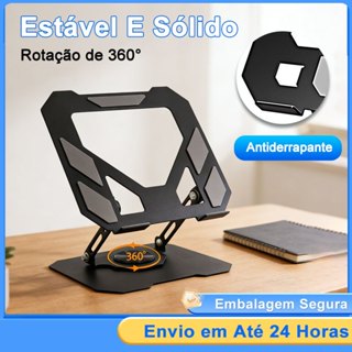 Suporte de Metal Ajustável Para Notebook Pad 10 Ate 17" Giratória de 360° Estabilizar em Oferta na Shopee