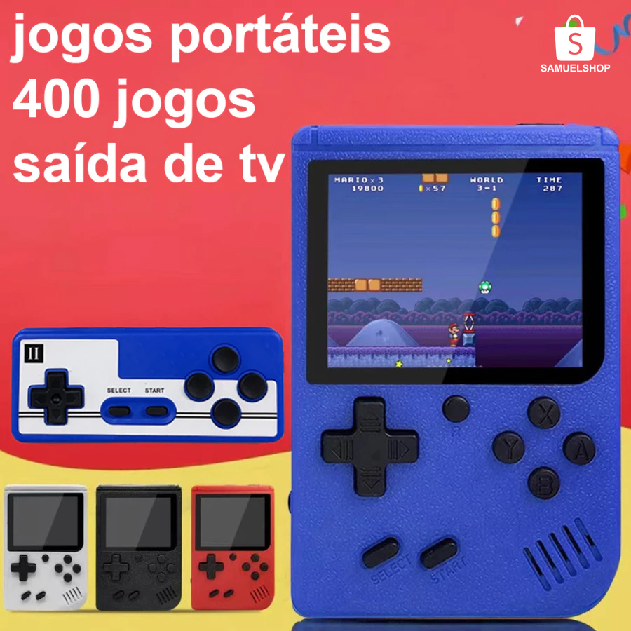 Mini jogo clássico atualizado de 400 jogos para jogadores individuais/duplos com controlador