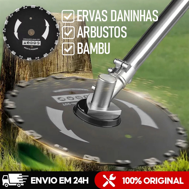 Disco de 20 Dentes para Roçadeira em Aço de Alta - Durabilidade e Eficiência no Corte de Vegetação em Oferta na Shopee