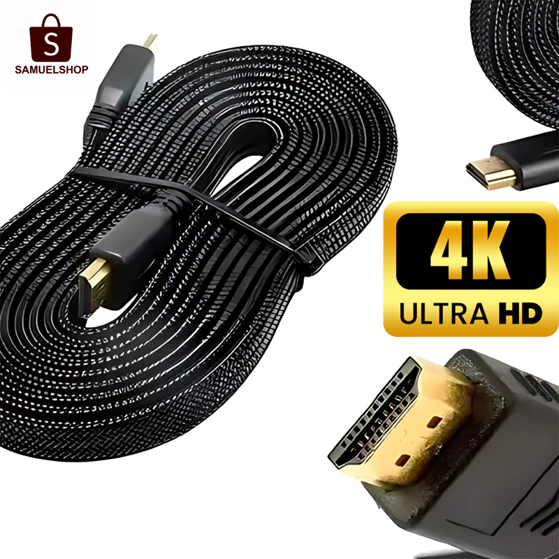 HDTV Ultra Hd 3d 4k Alta Resolução 1080p Tv 1.8/3/5m Envio imediato Hdmi em Oferta na Shopee