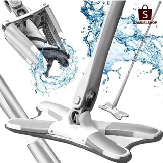 Esfregão Giratório que Lava e Seca com Extrusão + 2 Refis，Rodo Multiuso Microfibra para Limpeza Rápida de Pisos em Oferta na Shopee