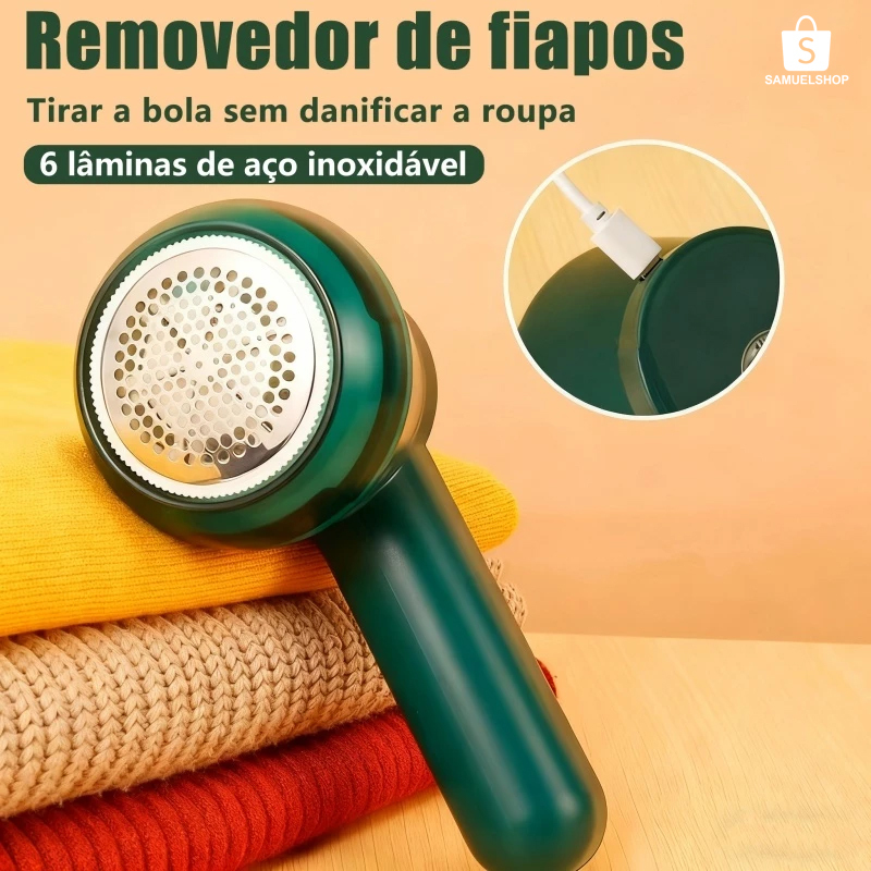 Removedor de Bolinhas Elétrico Recarregável - Devolva Aparência de Nova às Suas Roupas Favoritas em Oferta na Shopee