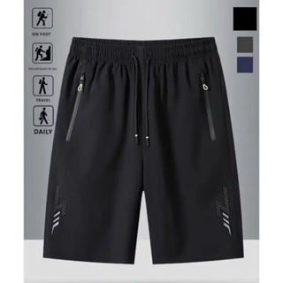 Short Masculino elastano Bermuda Praia 2 Bolsos Com Zíper Importar002斜条 em Oferta na Shopee