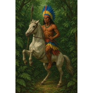 QUADRA DECORATIVO PLACA MDF-CABOCLO OGUM DAS MAT em Oferta na Shopee