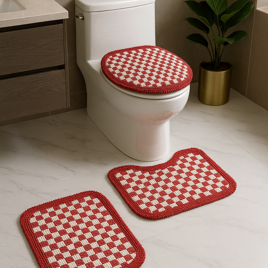 Kit de Banheiro 3 Peças com Franjas – Conforto e Estilo para seu Lar em Oferta na Shopee