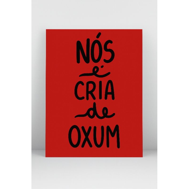 Quadro Decorativo Nois é Cria de Oxum Placa MDF Umbanda e Candomblé Ideal Para Altares Presente Decoração Envio Imediato