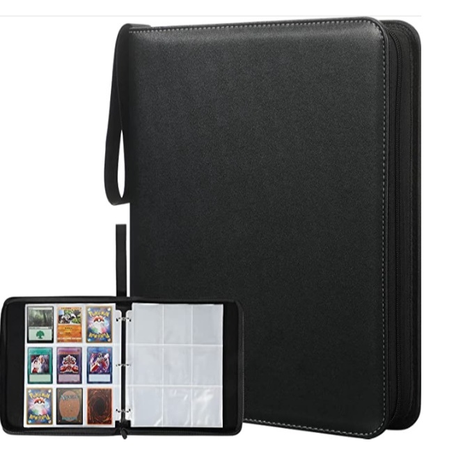 Álbum Fichário Para 900 Cards Pokémon Magic Yugioh Com Ziper em Oferta na Shopee