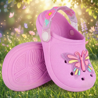 Sandália Infantil Menina Babuche Borboleta Confortável Macia Leve Antiderrapante Chinelo Nuvem em Oferta na Shopee