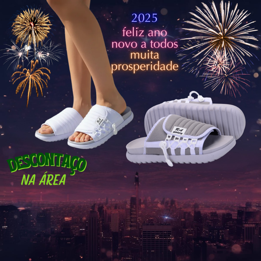 Chinelo Slide Masculino Branco - Comprar com Melhor Preço em Sandálias e Chinelos