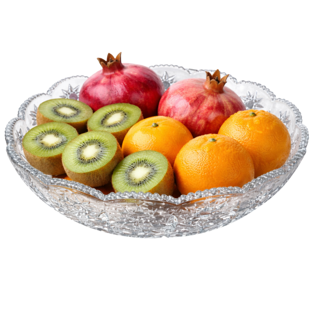 Saladeira Fruteira Cozinha Mesa Fruteira Vidro Cristal