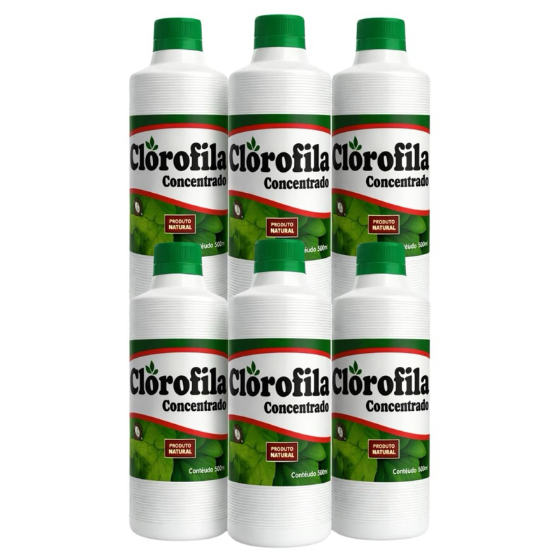 Kit 3 e 6 Clorofila Líquida Concentrada 500ml – Produto Natural em Oferta na Shopee