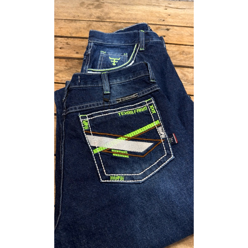 calça texas masculina jeans country tradicional 100% algodão estilo americano