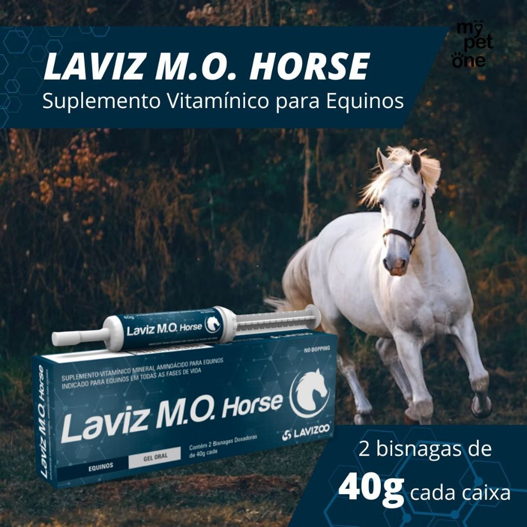 Laviz M.O Horse Lavizoo Suplemento 2x40g - Lavizoo