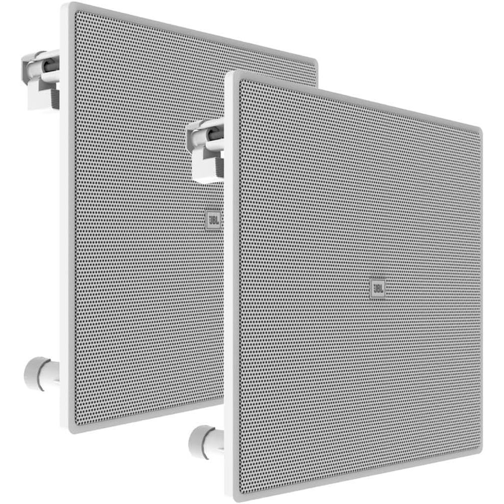 Par Caixa Arandela JBL 6CO3Q+ 280w Quadrada Branca Embutir Som Ambiente Teto Gesso Parede em Oferta na Shopee