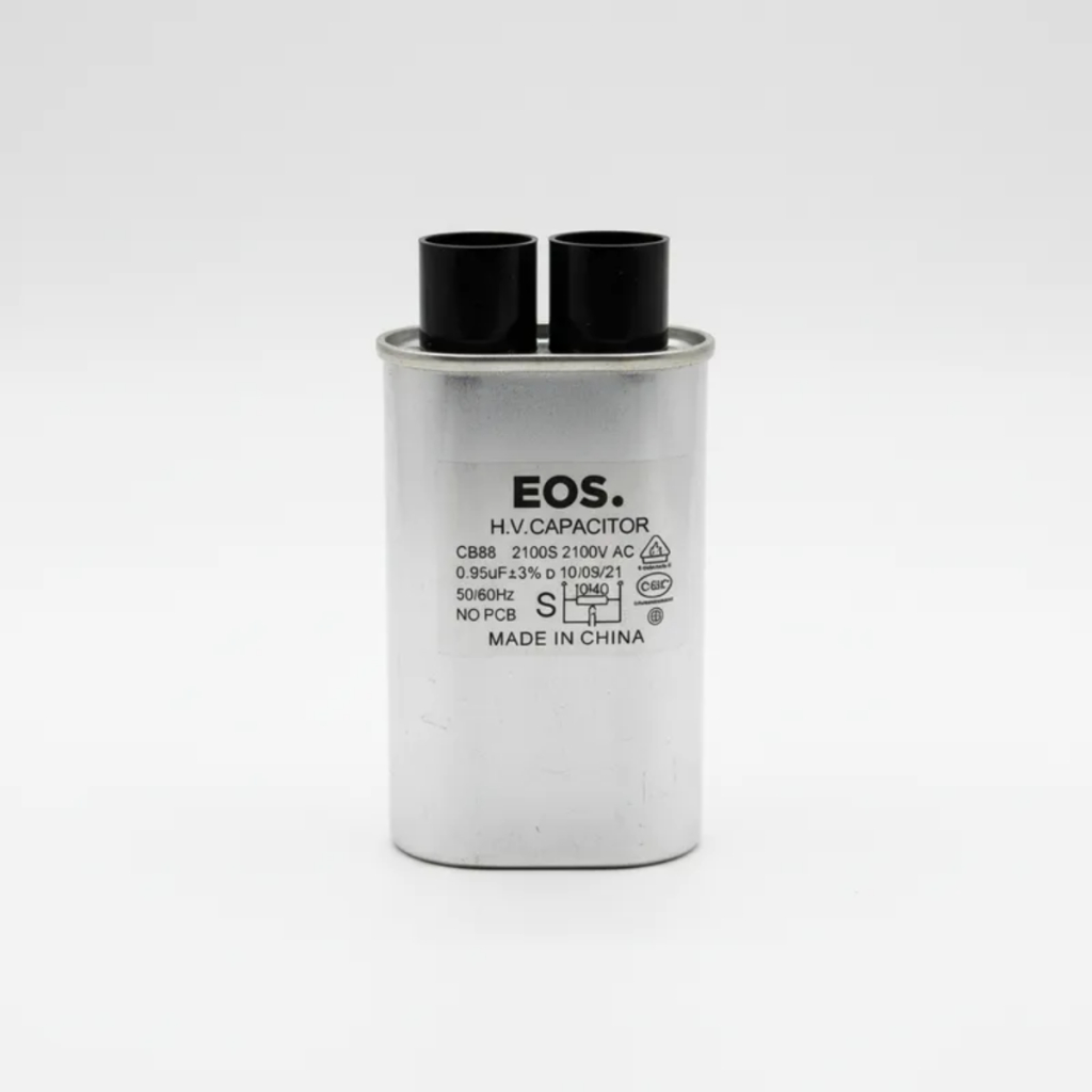 Capacitor P/ Microondas 0,85uf Eos Micro-Ondas Cozinha Manutenção Arrumação Original Terminal Fino Acessorio