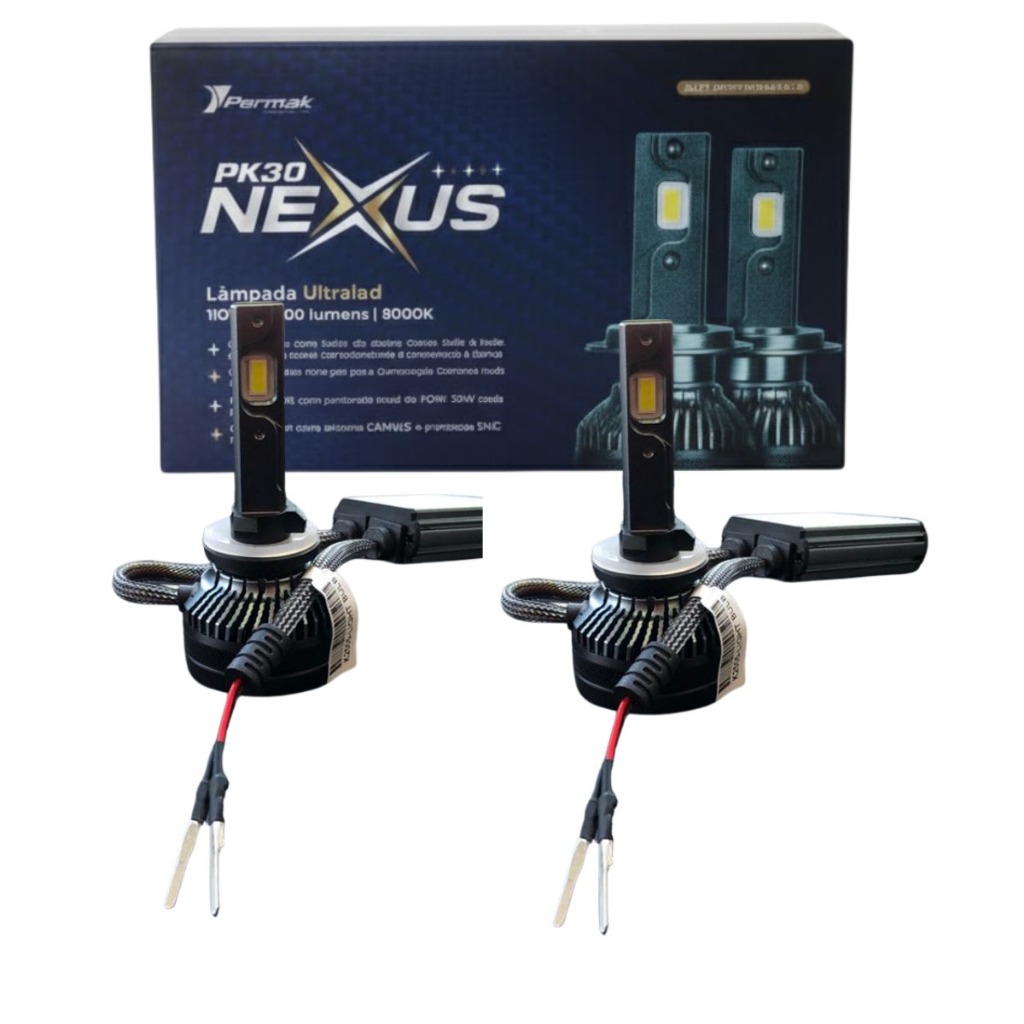 Par Ultraled Premium Canbus H27 Pk30 Nexus 16000 Lm 6000k Lançamento