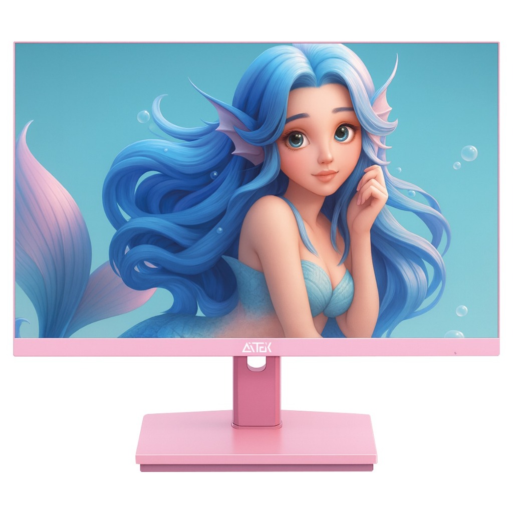Monitor Gamer Rosa 24" Ips 1ms 100Hz Full HD HDMI/VGA/Áudio Amd FreeSync & G-Sync Antirreflexo