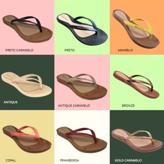 Sandália Chinelo Feminino Terra E Agua Slim Confortável Vegano Macio Original em Oferta na Shopee