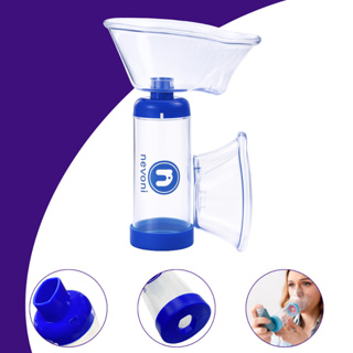Espaçador Bi-Valvulado Bombinha De Asma Bronquite Infantil Adulto Mascara - Nevoni em Oferta na Shopee