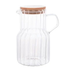 Jarra de Vidro Borossilicato com Tampa de Bambu 1,125L Lyor