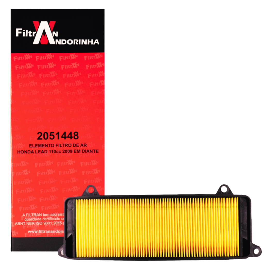 Filtro de Ar Honda Lead 110 2009 A 2016 Filtran 2051448 Elemento Original