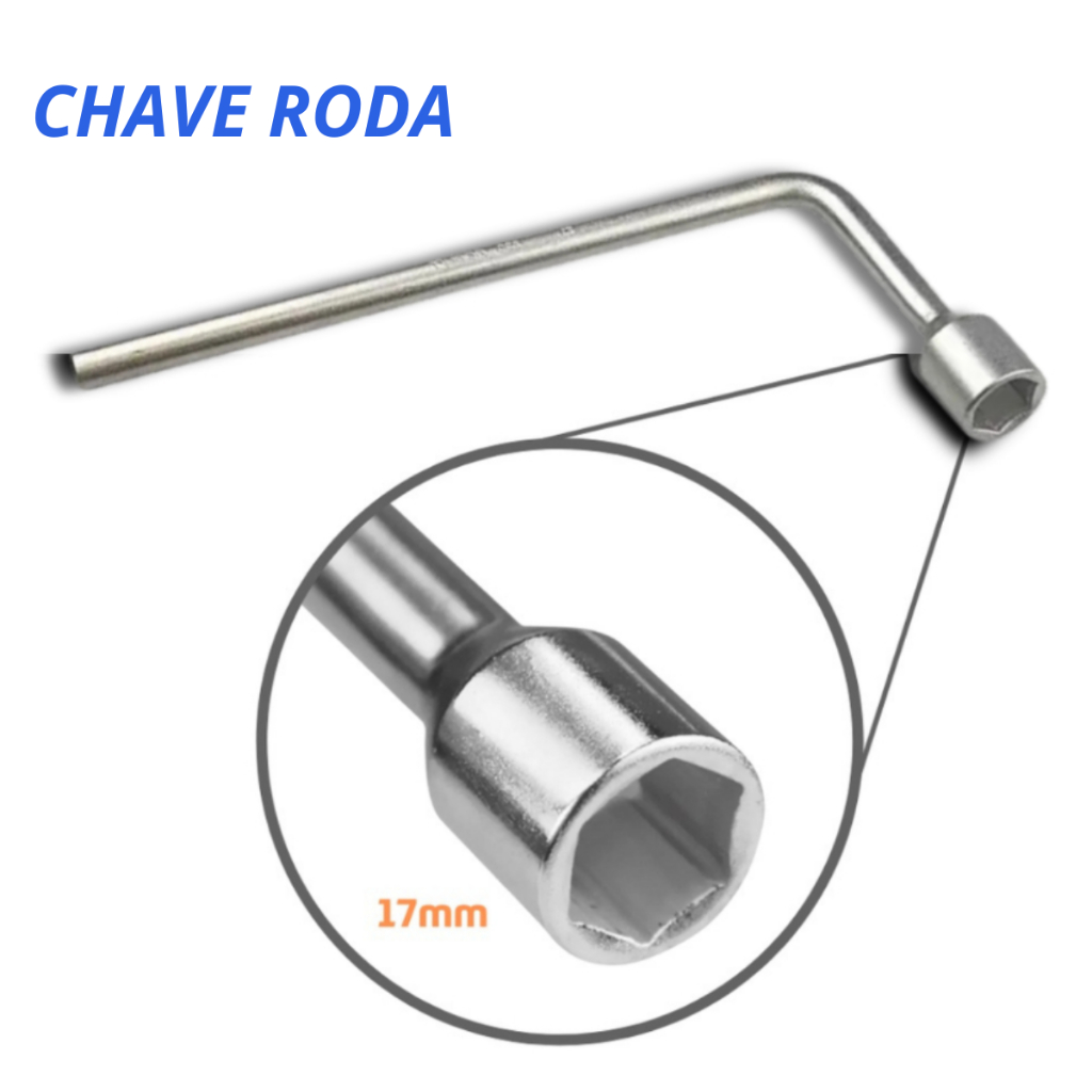 Chave de Roda L 17mm Universal Carro Aço Carbono Sem Espátula VW Polo Gol Onix HB20 Original em Oferta na Shopee