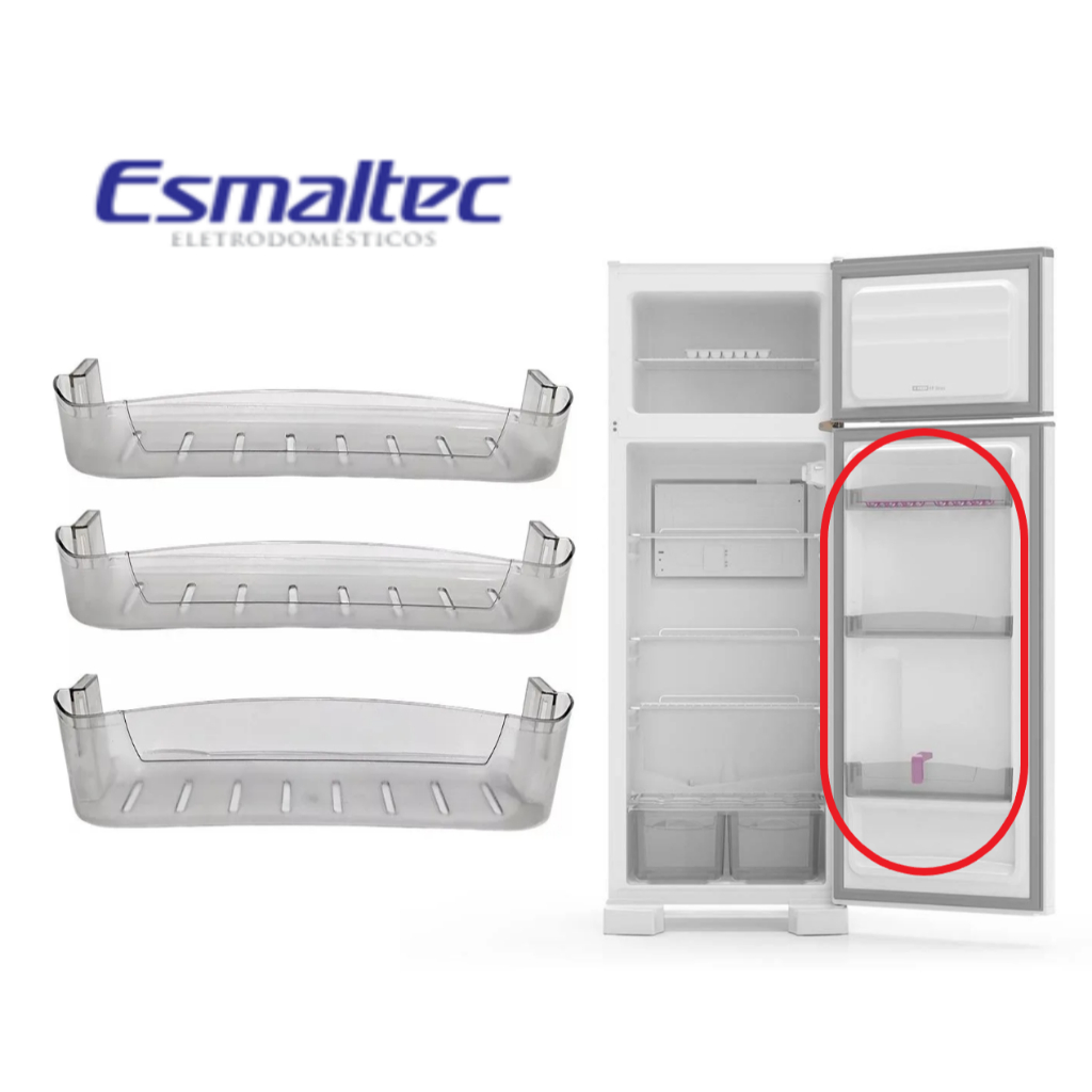 Prateleiras Tampa e Gaveta de legumes Esmaltec RCD 37/38 Original em Oferta na Shopee