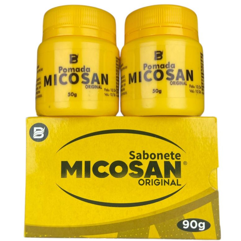 Kit Micosan Para Micoses com 2 Creme e 1 Sabonete em Barra Baruc Cosméticos