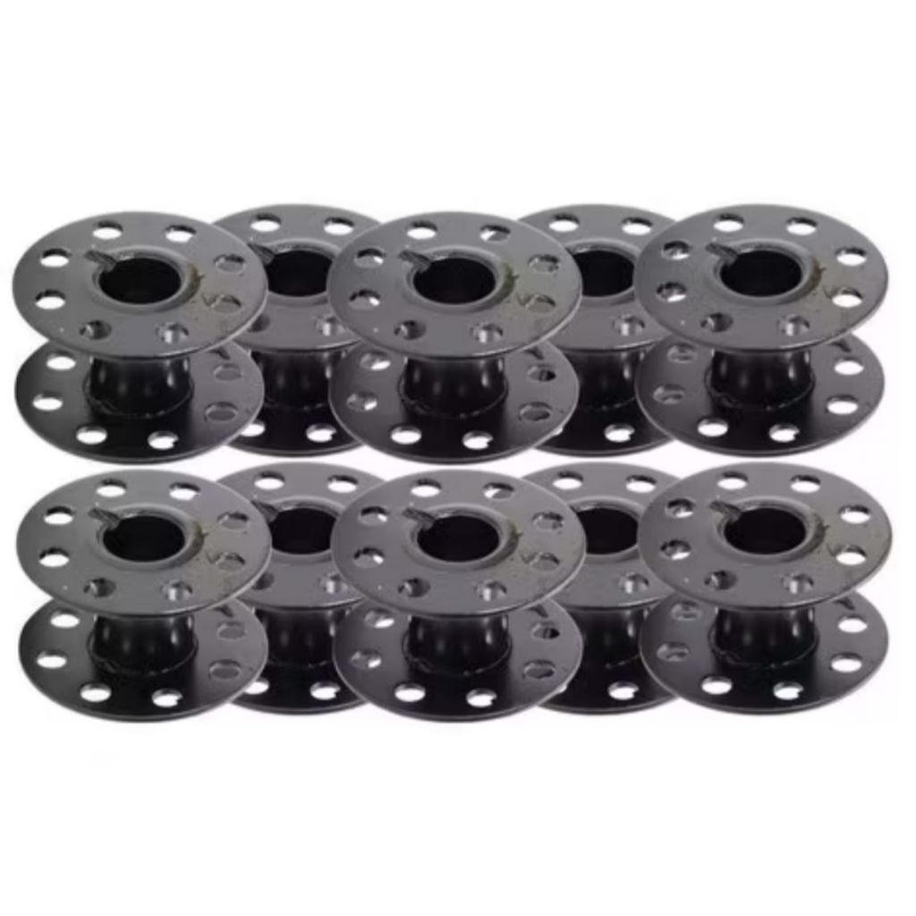 10 Bobina Carretilhas Canelinha Maquina Reta Industrial Furada