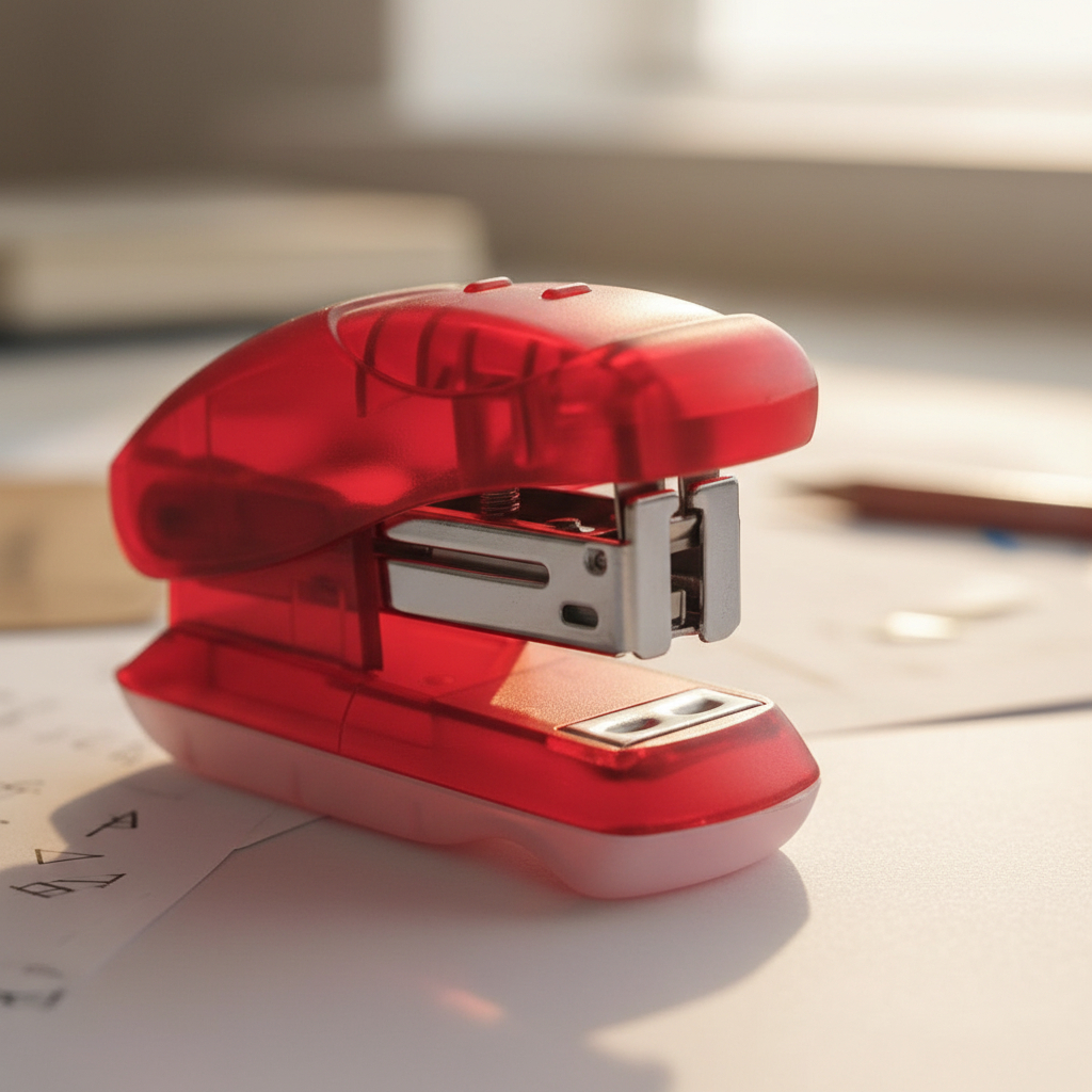 Mini Grampeador Colorido Vmp 7cm Material Escolar Escritório Pequeno Grampeia até 12 Folhas em Oferta na Shopee