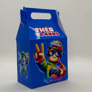 Caixinha Roblox Maletinha Personalizada com Nome Idade Lembrancinha Festa Infantil Aniversário em Oferta na Shopee