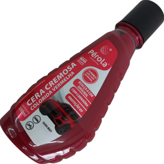Cera Cremosa Colorida na Cor Vermelha 250ml Original Pérola em Oferta na Shopee