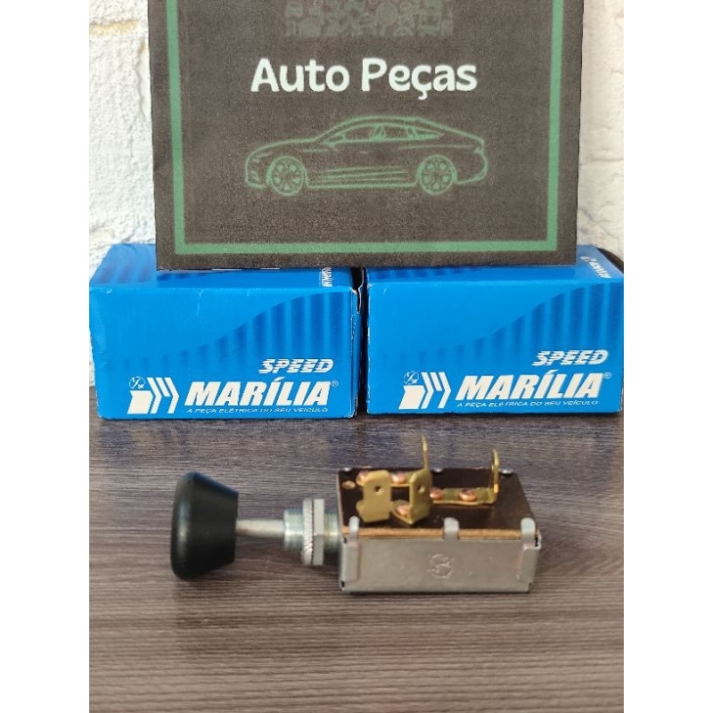 Chave de Luz Automotivo Universal 2 Posições 4 Terminais 120 Watts MB, Toyota, VW, Ford, Hyster, Caterpillar, Scania