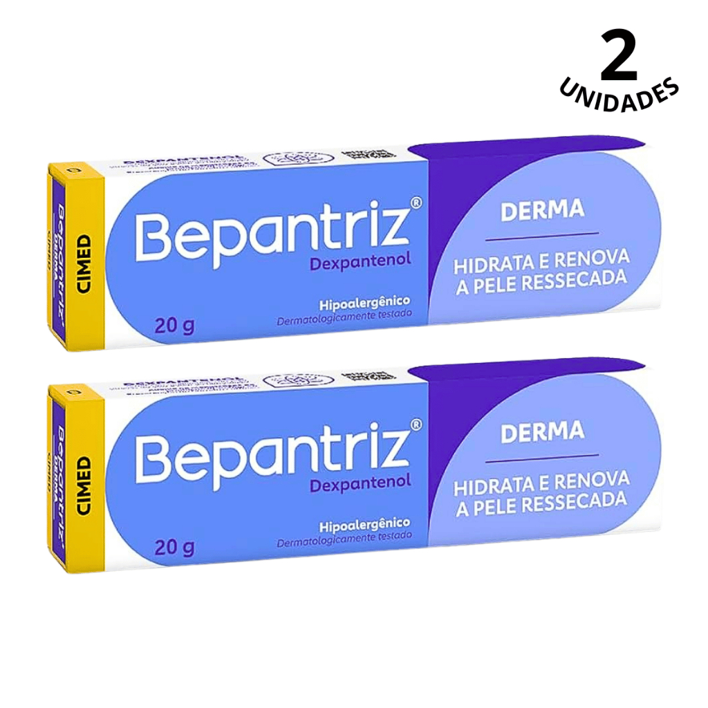 Kit 2Un Pomada Derma Dexpantenol Bepantriz Hidratação Assaduras e Cicatrização | Cimed