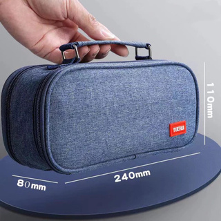 Estojo Escolar Organizador Juvenil Liso Com 2 Divisórias Com Alça Interna em Oferta na Shopee