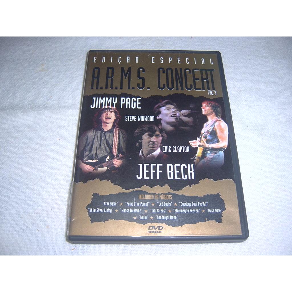 Dvd A.r.m.s. Concert Vol. 2 | Jeff Beck, Jimmy Page, Clapton