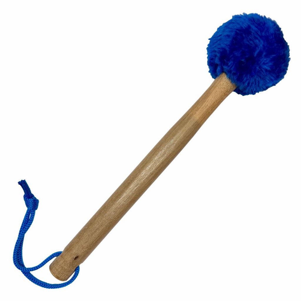 Maçaneta Ponta De Pelúcia Azul Para Fanfarra / Surdo / Bumbo ( Baqueta / Banda Marcial )  - R2939