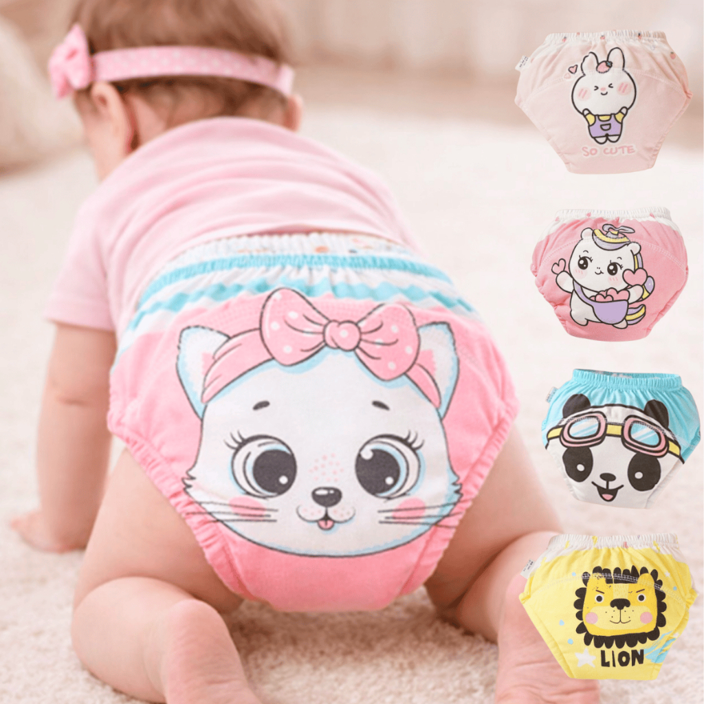 Fralda de Treinamento Desfralde Infantil Algodão Reutilizável 10 a 18kg em Oferta na Shopee