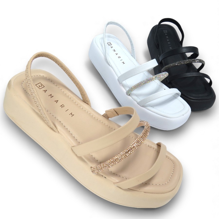 Sandália Feminina Ramarim  2339228 Plataforma em Oferta na Shopee