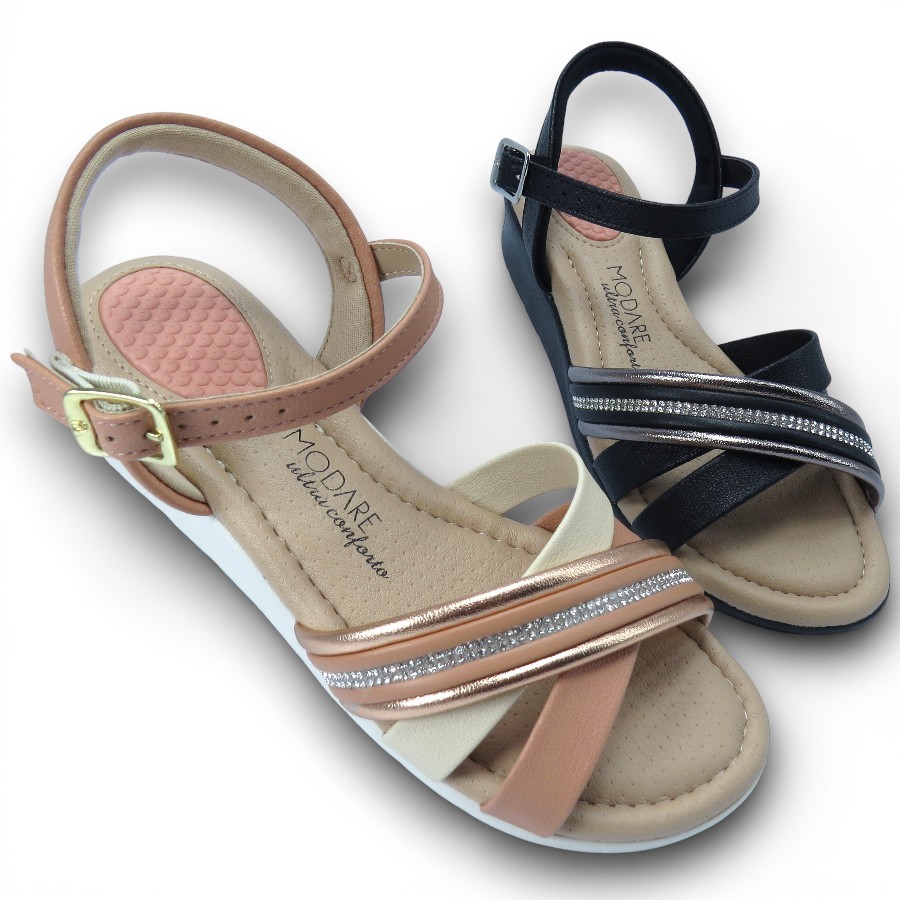 Sandália Feminina Modare Casual 7190102 Confortável